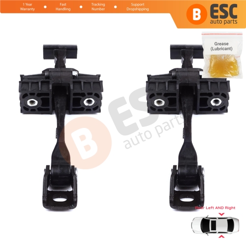 2 Pieces Rear Door Stop Check Assy Limiter Strap for BMW 2 Series MK1 F45 F46 Tourer 2013-2021 51227404899