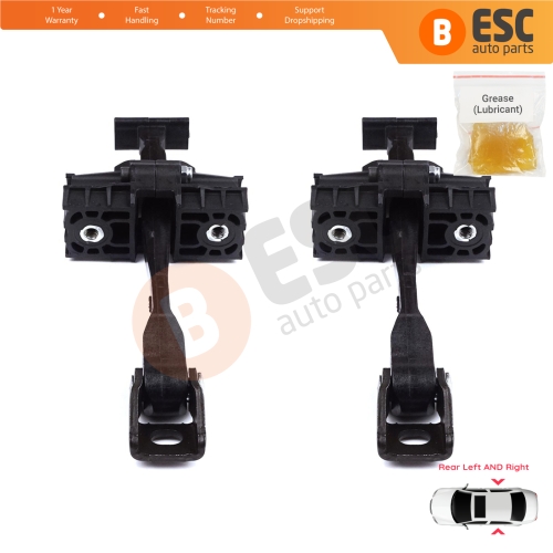 2 Pieces Rear Door Stop Check Assy Limiter Strap for BMW X1 F48 MK2 2014-2022 51227436003