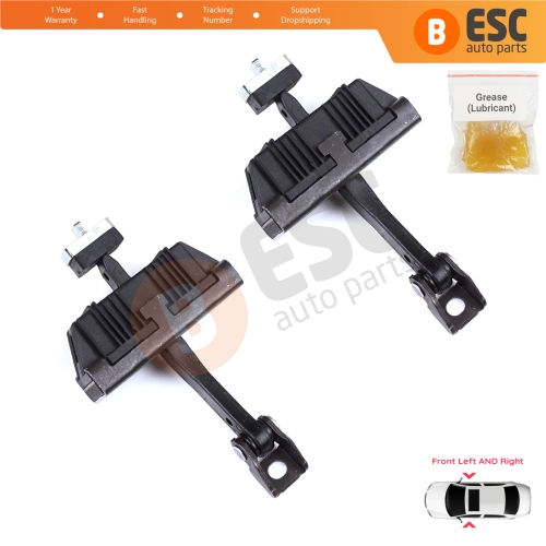 2 Pieces Front Door Stop Check Assy Limiter Strap for BMW 1 Series MK1 E81 E82 E88 2006-2013 2/3 Door 41517164623