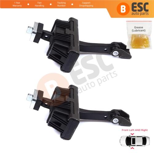 2 Pieces Front Door Stop Check Assy Limiter Strap for BMW 1 Series MK1 E81 E82 E88 2006-2013 2/3 Door 41517164623