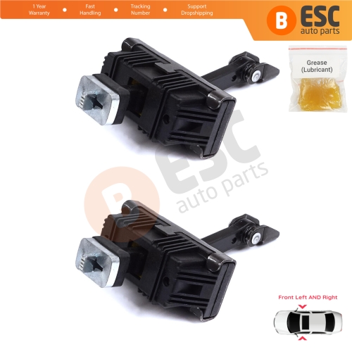 2 Pieces Front Door Stop Check Assy Limiter Strap for BMW 1 Series MK1 E81 E82 E88 2006-2013 2/3 Door 41517164623