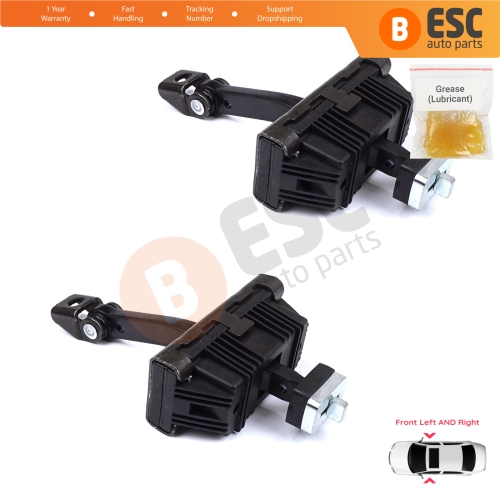 2 Pieces Front Door Stop Check Assy Limiter Strap for BMW 1 Series MK1 E81 E82 E88 2006-2013 2/3 Door 41517164623