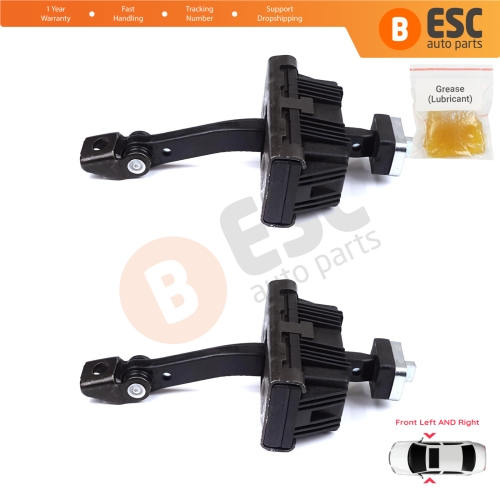 2 Pieces Front Door Stop Check Assy Limiter Strap for BMW 1 Series MK1 E81 E82 E88 2006-2013 2/3 Door 41517164623