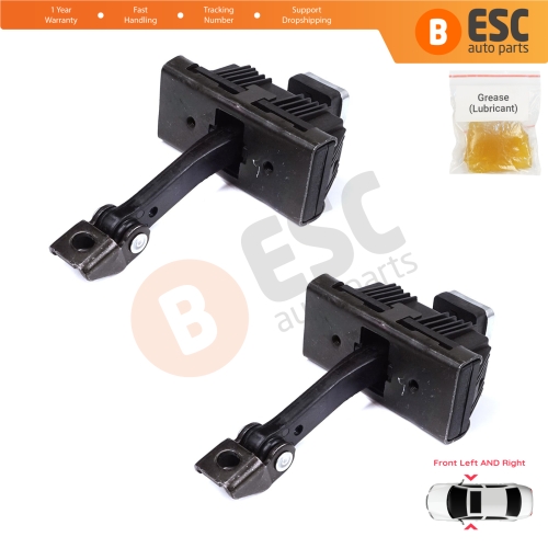 2 Pieces Front Door Stop Check Assy Limiter Strap for BMW 1 Series MK1 E81 E82 E88 2006-2013 2/3 Door 41517164623