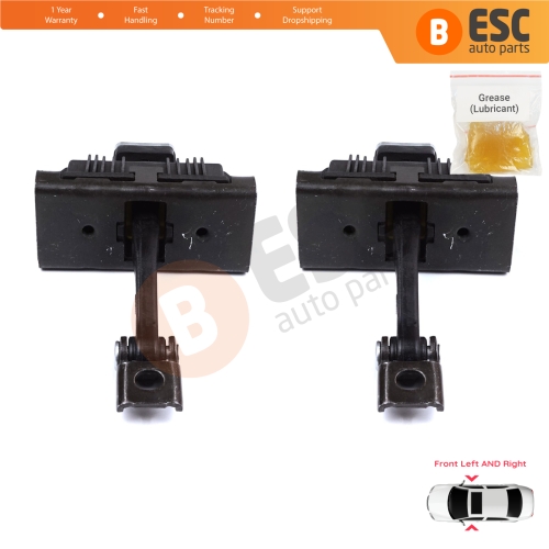 2 Pieces Front Door Stop Check Assy Limiter Strap for BMW 1 Series MK1 E81 E82 E88 2006-2013 2/3 Door 41517164623
