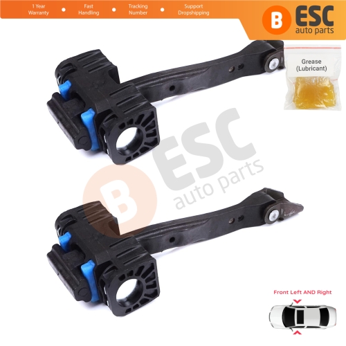 2 Pieces Front Door Stop Check Assy Limiter Strap for VW Tiguan MK2 AD BW 2016-2024 Allspace Seat Tarraco KN2 5NA837249