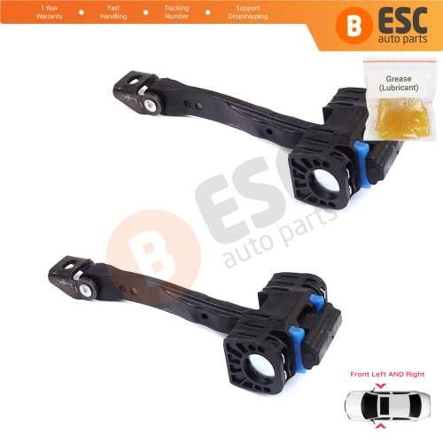 2 Pieces Front Door Stop Check Assy Limiter Strap for VW Tiguan MK2 AD BW 2016-2024 Allspace Seat Tarraco KN2 5NA837249