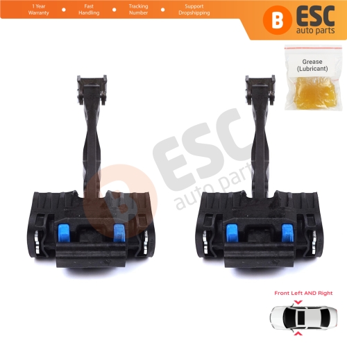 2 Pieces Front Door Stop Check Assy Limiter Strap for VW Touareg MK2 7P 7P5 7P6 2010-2018 7P0837249