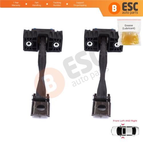 2 Pieces Front Door Stop Check Assy Limiter Strap for VW Touareg MK2 7P 7P5 7P6 2010-2018 7P0837249
