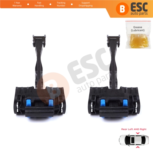 2 Pieces Rear Door Stop Check Assy Limiter Strap for VW Touareg MK2 7P 7P5 7P6 2010-2018 7P0839249