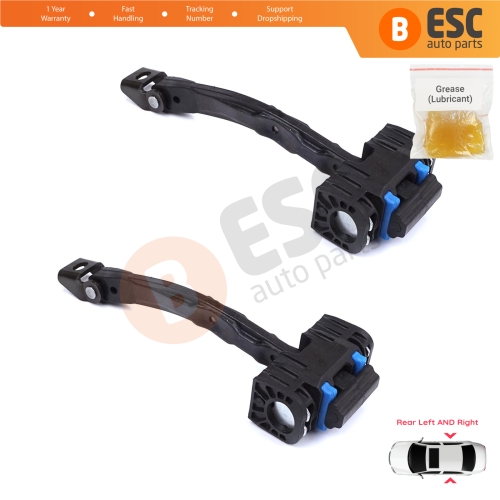 2 Pieces Rear Door Stop Check Assy Limiter Strap for VW Touareg MK2 7P 7P5 7P6 2010-2018 7P0839249