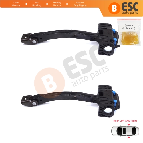 2 Pieces Rear Door Stop Check Assy Limiter Strap for VW Touareg MK2 7P 7P5 7P6 2010-2018 7P0839249