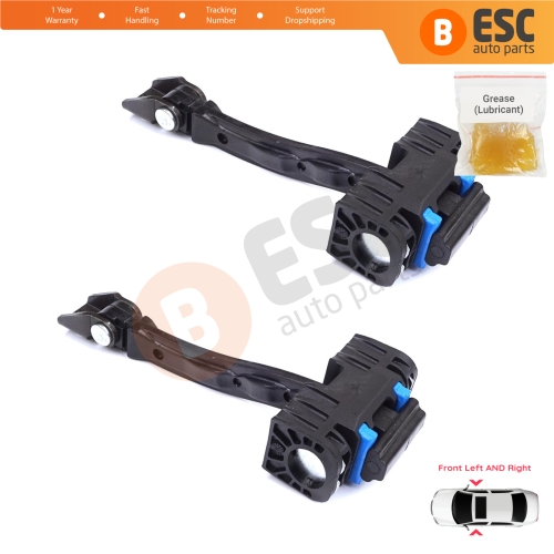 2 Pieces Front Door Stop Check Assy Limiter Strap for VW Tiguan MK1 5N 2007-2018 5N0837249A 