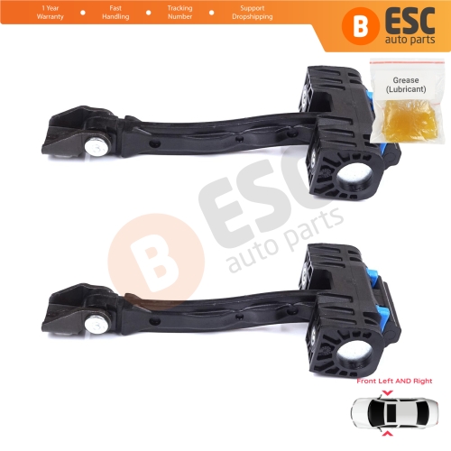 2 Pieces Front Door Stop Check Assy Limiter Strap for VW Tiguan MK1 5N 2007-2018 5N0837249A 