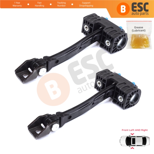 2 Pieces Front Door Stop Check Assy Limiter Strap for VW Tiguan MK1 5N 2007-2018 5N0837249A 