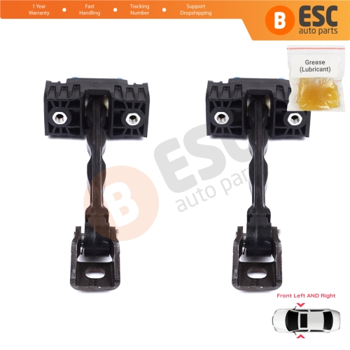 2 Pieces Front Door Stop Check Assy Limiter Strap for VW Tiguan MK1 5N 2007-2018 5N0837249A 
