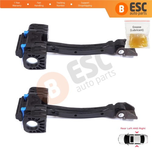 2 Pieces Rear Door Stop Check Assy Limiter Strap for VW Tiguan MK1 5N 2007-2018 5N0839249A
