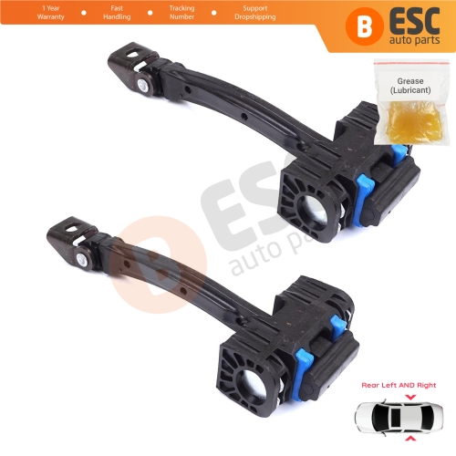 2 Pieces Rear Door Stop Check Assy Limiter Strap for VW Tiguan MK1 5N 2007-2018 5N0839249A