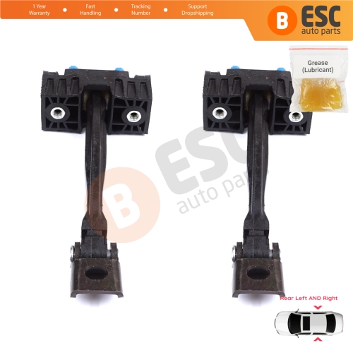 2 Pieces Rear Door Stop Check Assy Limiter Strap for VW Tiguan MK1 5N 2007-2018 5N0839249A