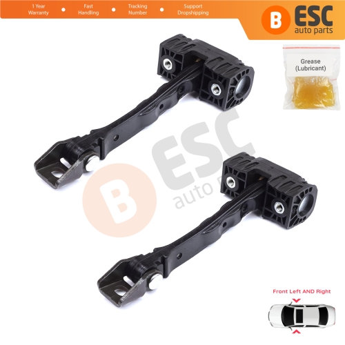 2 Pieces Front Door Stop Check Assy Limiter Strap for VW Caddy MK4 MK5 SB 2020-On MPV Box 2K7837249A
