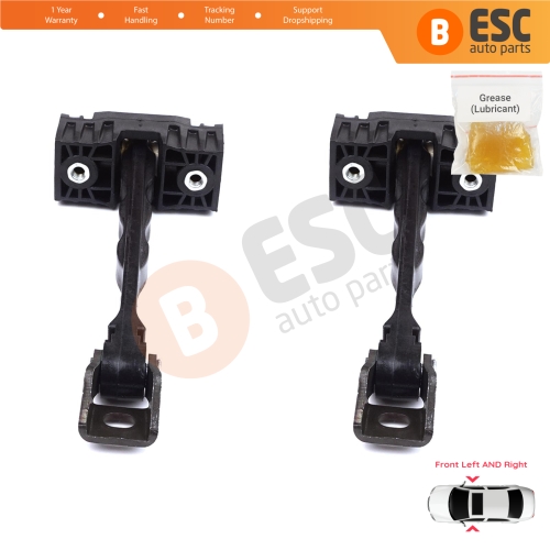 2 Pieces Front Door Stop Check Assy Limiter Strap for VW Caddy MK4 MK5 SB 2020-On MPV Box 2K7837249A
