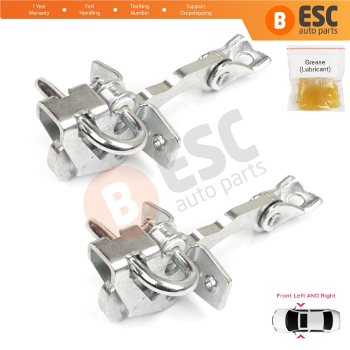 2 Pieces Front Door Stop Check Assy Limiter Strap for VW Fox 5Z1 5Z3 5Z4 2003-2015 3/5 Door Hatchback 5Z3837249