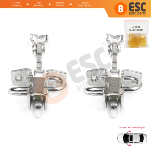 2 Pieces Front Door Stop Check Assy Limiter Strap for VW Fox 5Z1 5Z3 5Z4 2003-2015 3/5 Door Hatchback 5Z3837249