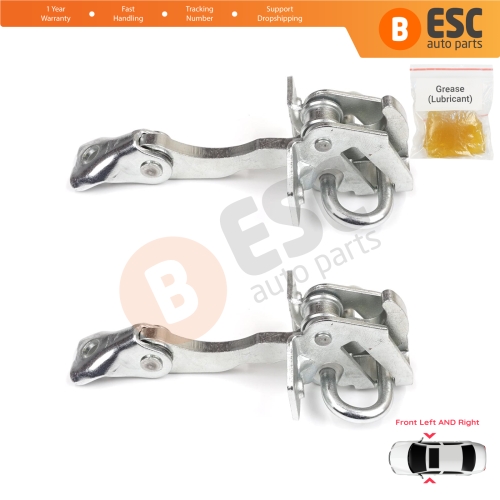 2 Pieces Front Door Stop Check Assy Limiter Strap for VW Fox 5Z1 5Z3 5Z4 2003-2015 3/5 Door Hatchback 5Z3837249