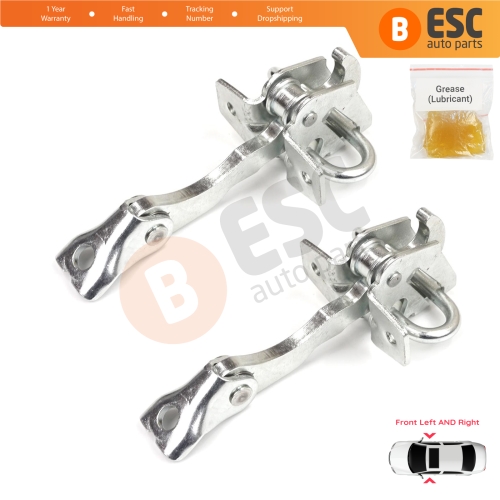 2 Pieces Front Door Stop Check Assy Limiter Strap for VW Fox 5Z1 5Z3 5Z4 2003-2015 3/5 Door Hatchback 5Z3837249