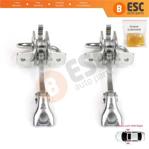 2 Pieces Front Door Stop Check Assy Limiter Strap for VW Fox 5Z1 5Z3 5Z4 2003-2015 3/5 Door Hatchback 5Z3837249
