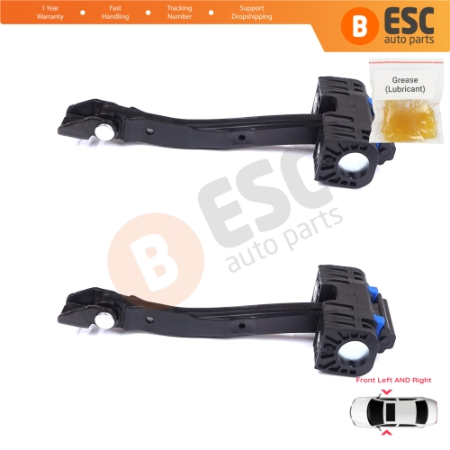 2 Pieces Front Door Stop Check Assy Limiter Strap for VW Golf Sportsvan AM1 AN1 2014-2020 510837249