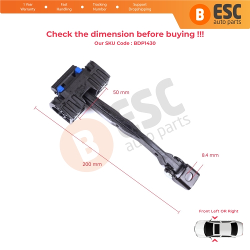 2 Pieces Front Door Stop Check Assy Limiter Strap for VW Golf Sportsvan AM1 AN1 2014-2020 510837249