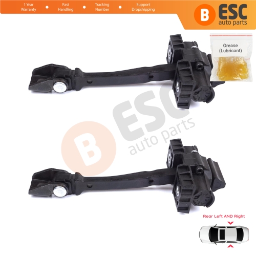 2 Pieces Rear Door Stop Check Assy Limiter Strap for VW Golf Sportsvan AM1 AN1 2014-2020 510839249