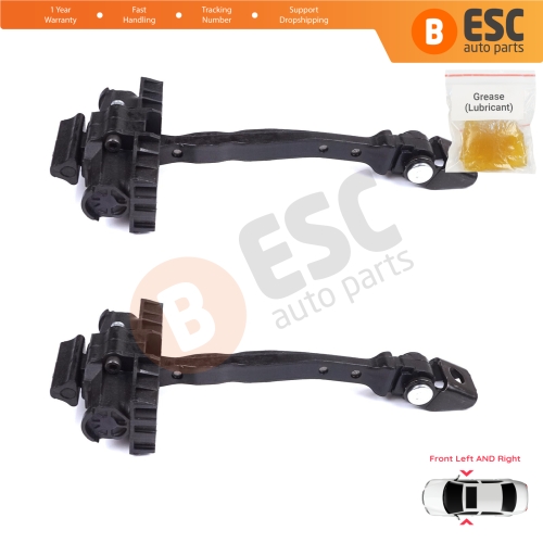 2 Pieces Front Door Stop Check Assy Limiter Strap for VW Polo MK6 AW1 BZ1 AE1 2017-On 4/5 Door 2G4837249A