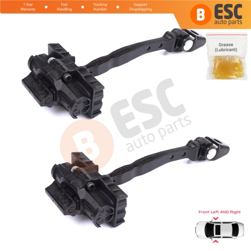2 Pieces Front Door Stop Check Assy Limiter Strap for VW Polo MK6 AW1 BZ1 AE1 2017-On 4/5 Door 2G4837249A