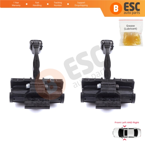 2 Pieces Front Door Stop Check Assy Limiter Strap for VW Polo MK6 AW1 BZ1 AE1 2017-On 4/5 Door 2G4837249A