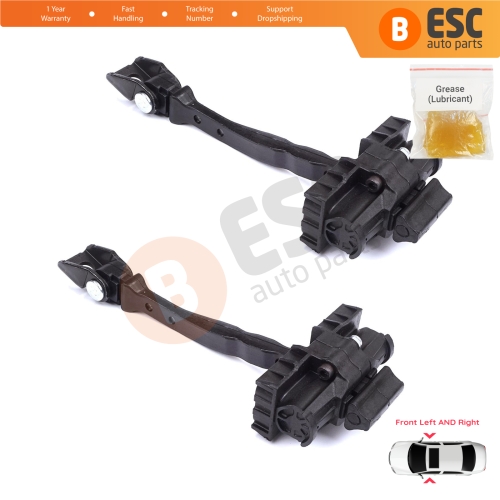 2 Pieces Front Door Stop Check Assy Limiter Strap for VW Polo MK6 AW1 BZ1 AE1 2017-On 4/5 Door 2G4837249A