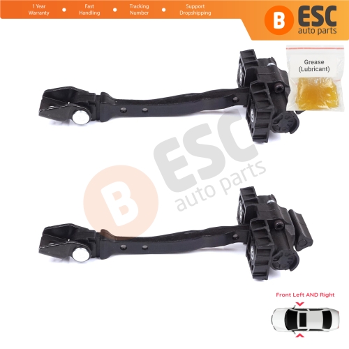 2 Pieces Front Door Stop Check Assy Limiter Strap for VW Polo MK6 AW1 BZ1 AE1 2017-On 4/5 Door 2G4837249A