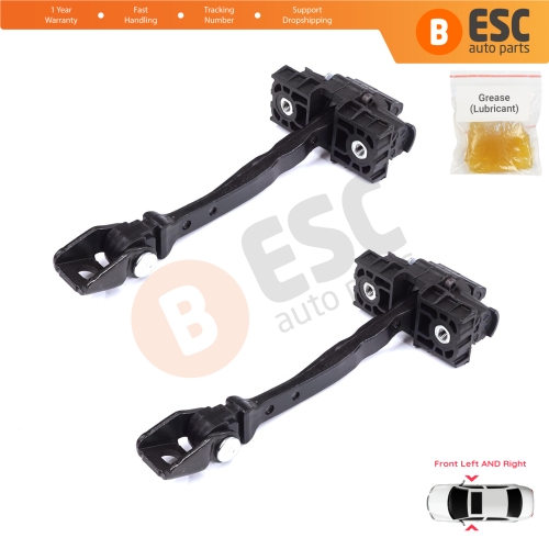 2 Pieces Front Door Stop Check Assy Limiter Strap for VW Polo MK6 AW1 BZ1 AE1 2017-On 4/5 Door 2G4837249A