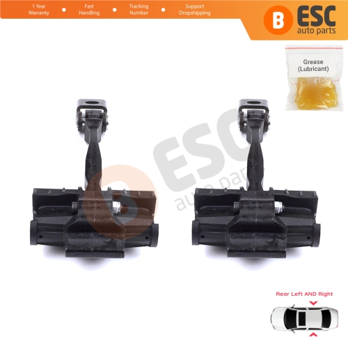 2 Pieces Rear Door Stop Check Assy Limiter Strap for VW Polo MK6 AW1 BZ1 AE1 2017-On 4/5 Door 2G4839249A
