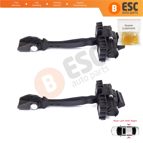 2 Pieces Rear Door Stop Check Assy Limiter Strap for VW Polo MK6 AW1 BZ1 AE1 2017-On 4/5 Door 2G4839249A