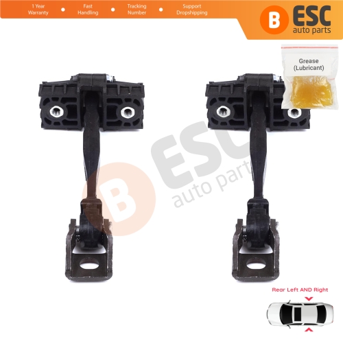 2 Pieces Rear Door Stop Check Assy Limiter Strap for VW Polo MK6 AW1 BZ1 AE1 2017-On 4/5 Door 2G4839249A