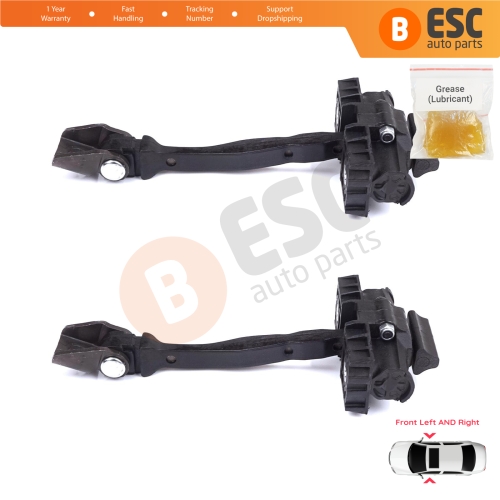 2 Pieces Front Door Stop Check Assy Limiter Strap for VW T-Roc A11 D11 2017-On 5-Door 2GA837249A 2GA837249B