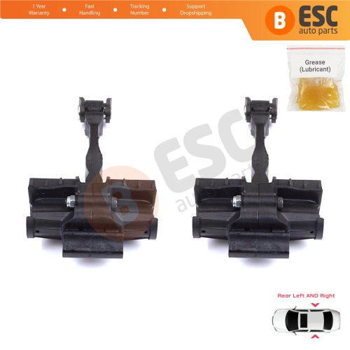 2 Pieces Rear Door Stop Check Assy Limiter Strap for VW T-Roc A11 D11 2017-On 5-Door 2GA839249B