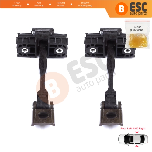 2 Pieces Rear Door Stop Check Assy Limiter Strap for VW T-Roc A11 D11 2017-On 5-Door 2GA839249B