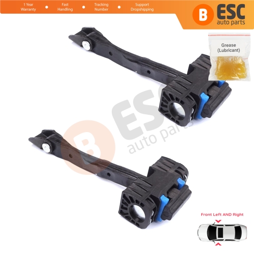2 Pieces Front Door Stop Check Assy Limiter Strap for VW Touran MK2 5T 2015-On 5TA837249A