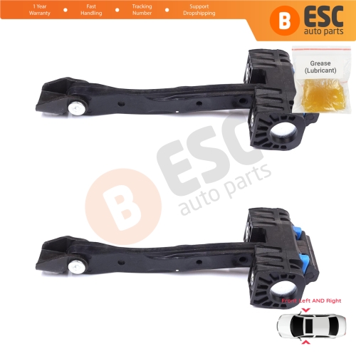 2 Pieces Front Door Stop Check Assy Limiter Strap for VW Touran MK2 5T 2015-On 5TA837249A