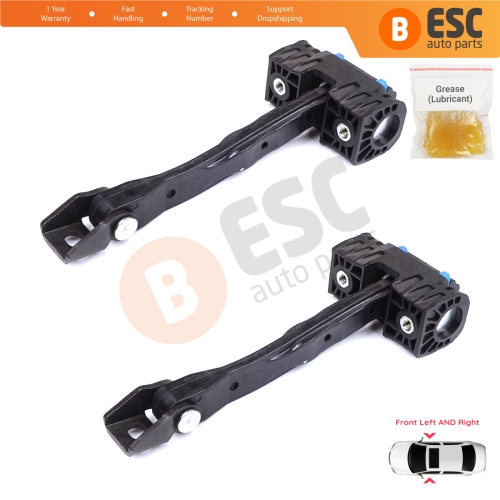 2 Pieces Front Door Stop Check Assy Limiter Strap for VW Touran MK2 5T 2015-On 5TA837249A