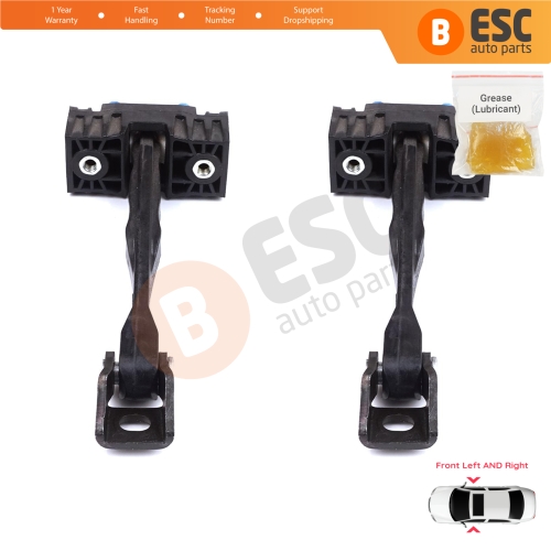 2 Pieces Front Door Stop Check Assy Limiter Strap for VW Touran MK2 5T 2015-On 5TA837249A
