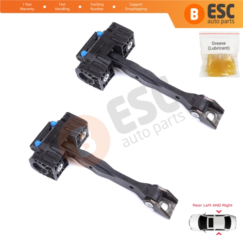 2 Pieces Rear Door Stop Check Assy Limiter Strap for VW Touran MK2 5T 2015-On 5TA839249A